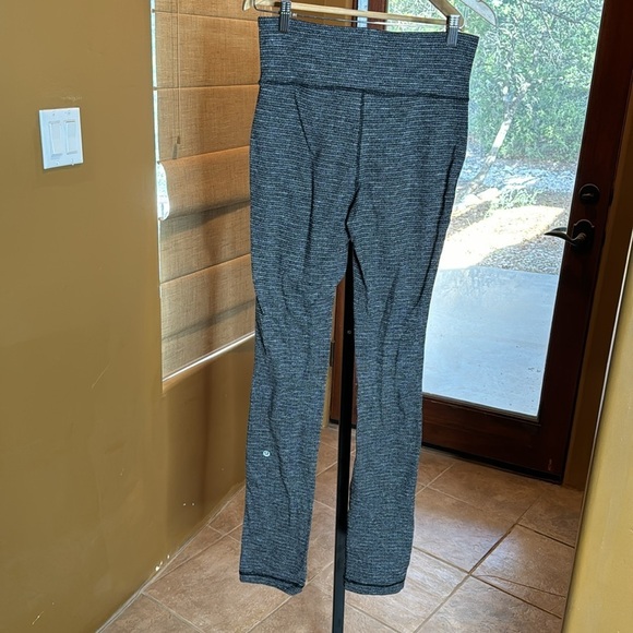 Lululemon Skinny Will Pant Pique Black Gray Full Length Size 6 - Picture 13 of 16